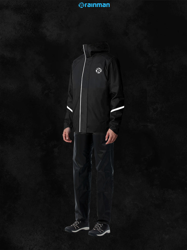 Rainbreaker Lustralite - 360° Reflective Lightweight IPX6 Raincoat